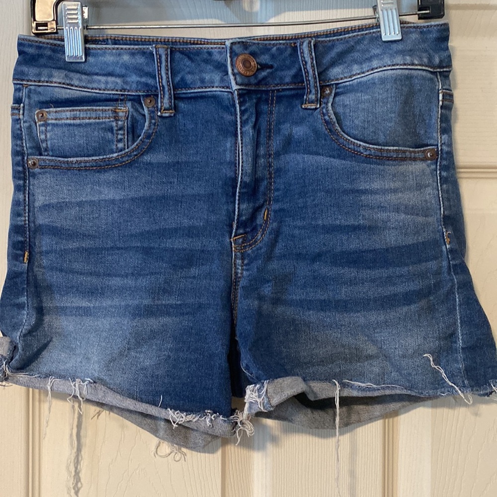 American eagle high waisted jean short